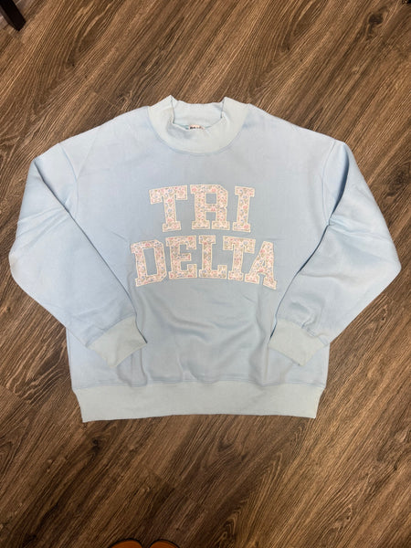 Tri Delta Mock Neck