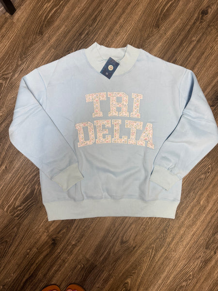 Tri Delta Mock Neck