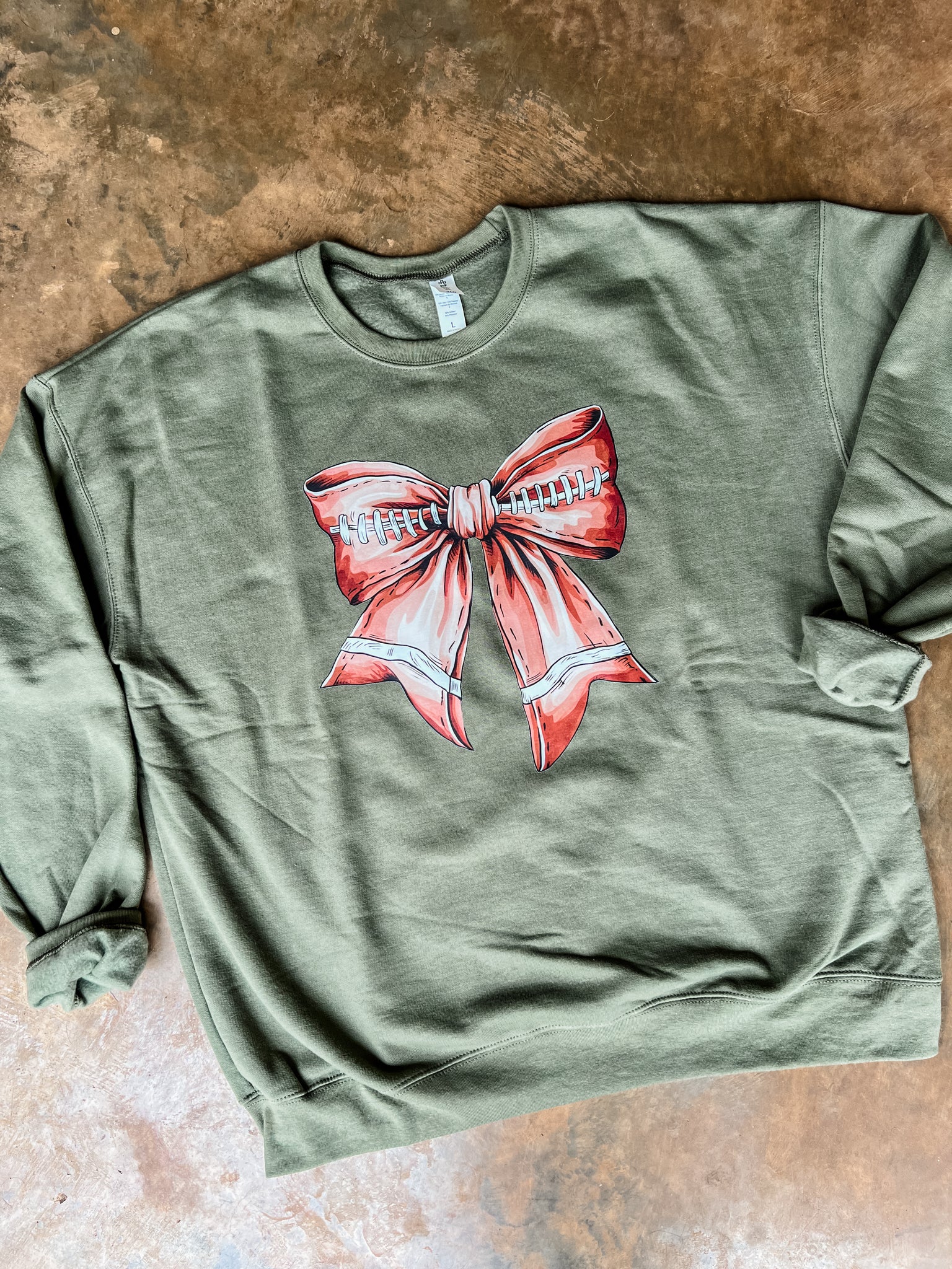 Football Bow Sweatshirt